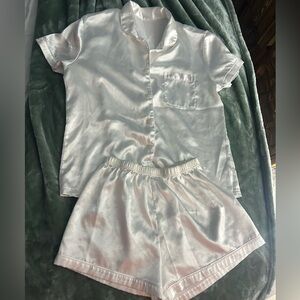 Bridal White Pajama Set